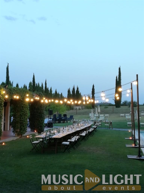 VILLA IL PALAGIO RIGNANO SULL'ARNO FIRENZE WEDDING STRING LIGHTS